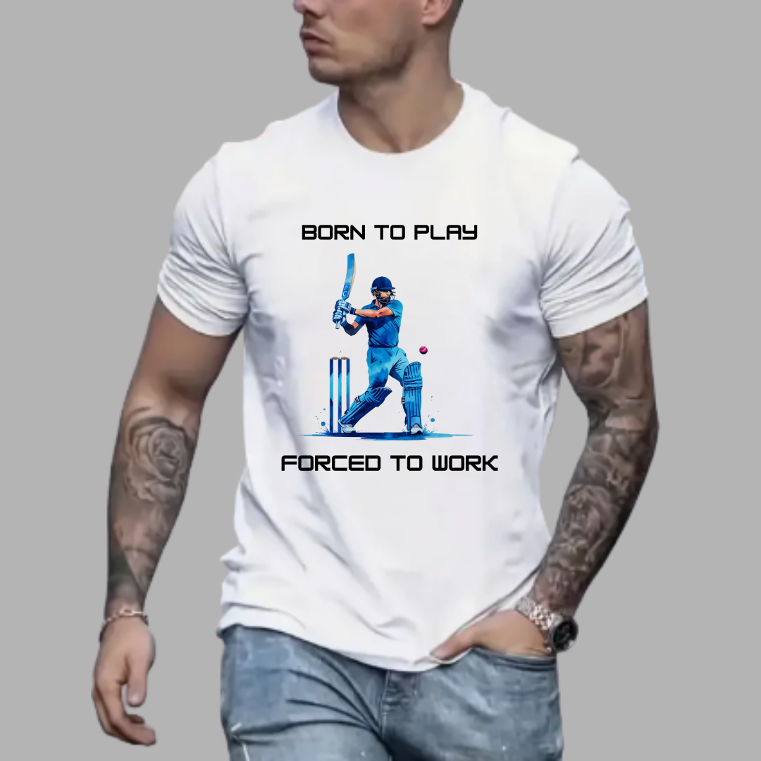 BORN TO PLAY CLASSIC CREW T-SHIRT