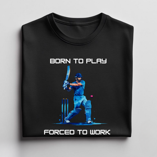 Born to play Cricket Unisex Classic Crew T-Shirt