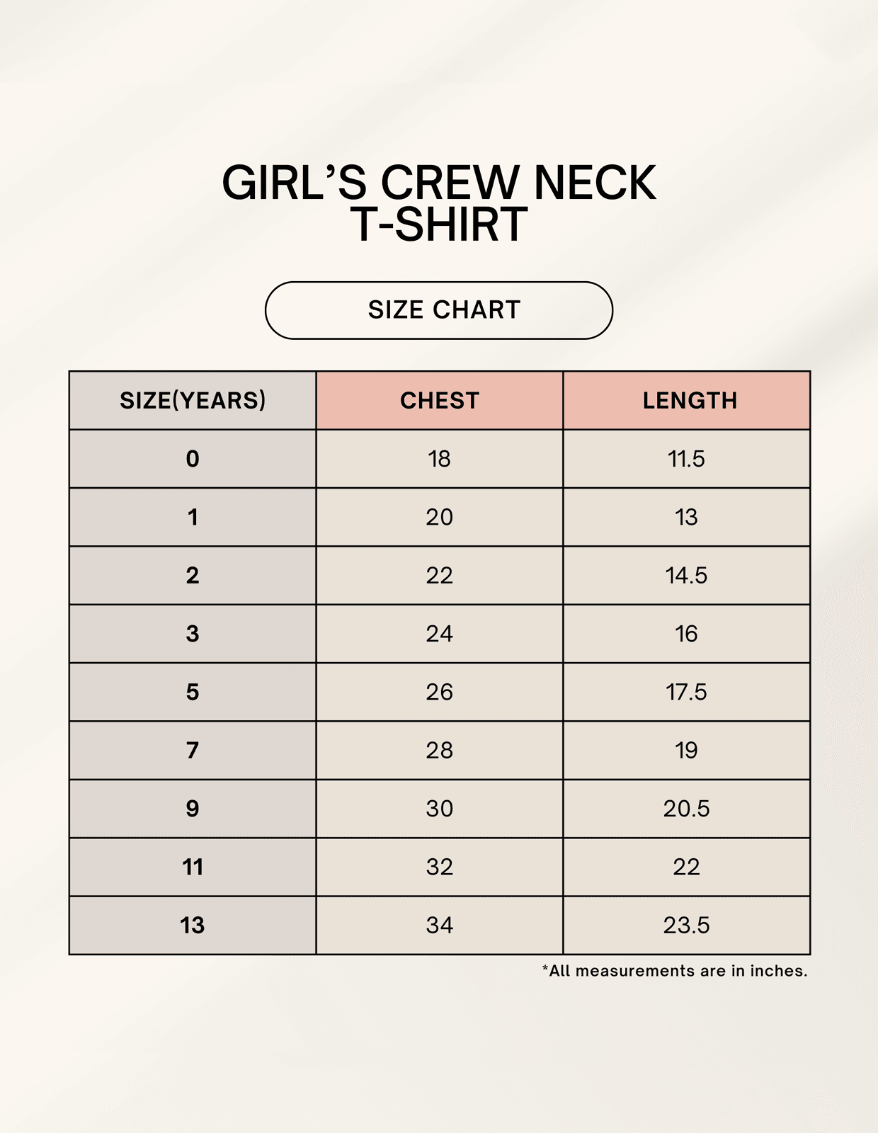 Girl's Crew Neck T-Shirt - Bellaor