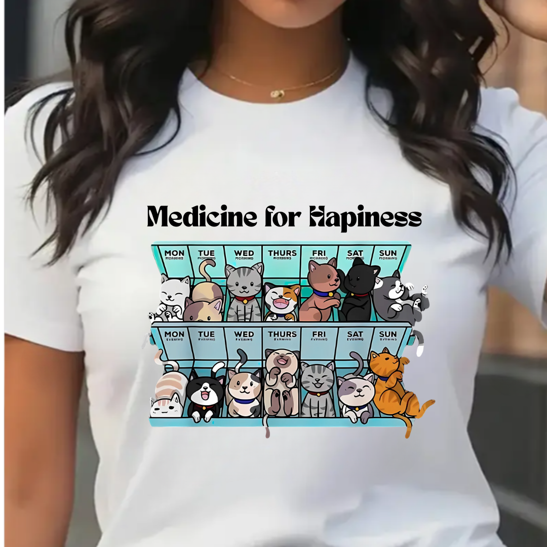 Medicine for Happiness Unisex Classic Crew T-Shirt