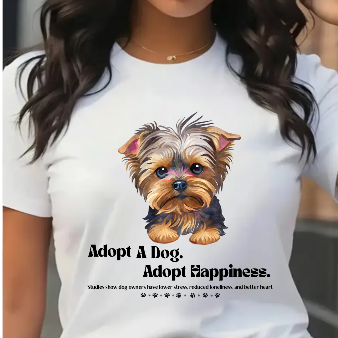 Adopt Happiness Unisex Classic Crew T-Shirt