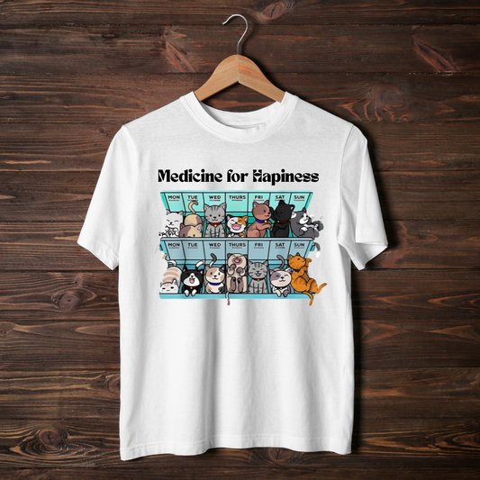 Medicine for Happiness Unisex Classic Crew T-Shirt