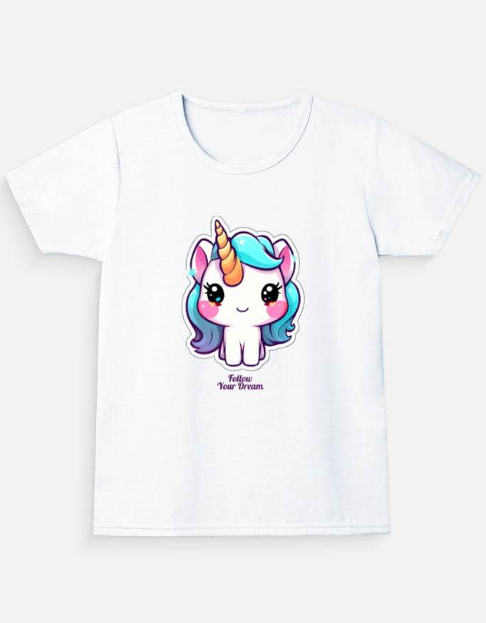 Girl's Crew Neck T-Shirt - Bellaor