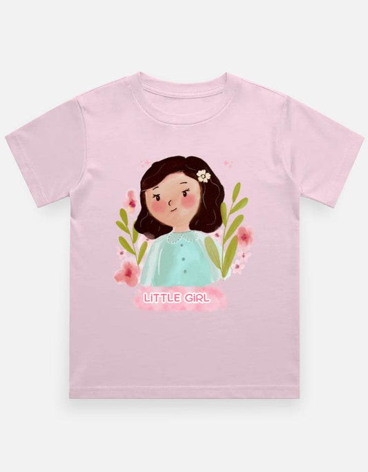 Girl's Crew Neck T-Shirt - Bellaor