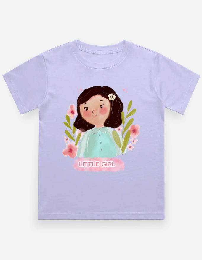 Girl's Crew Neck T-Shirt - Bellaor