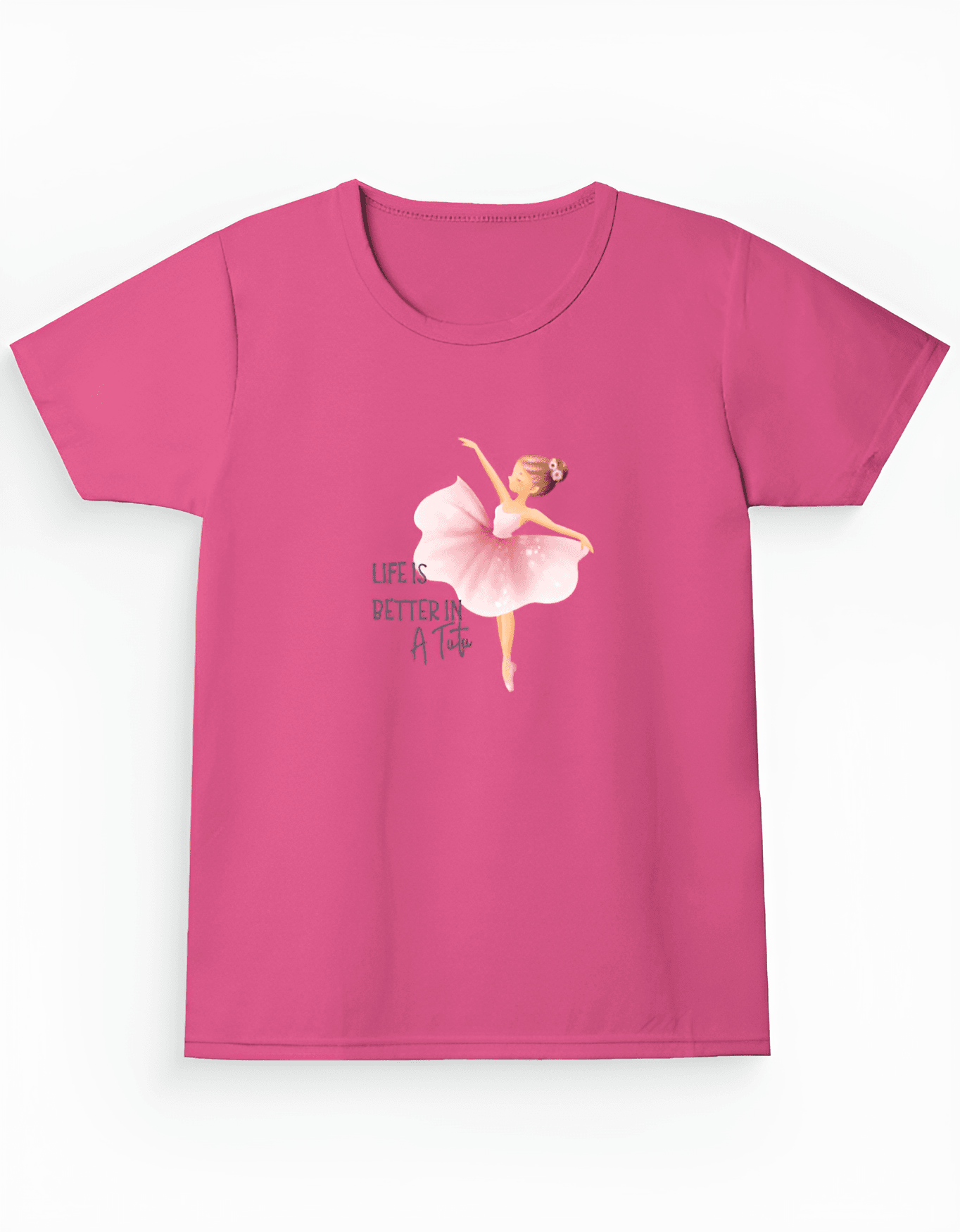 Girl's Crew Neck T-Shirt - Bellaor