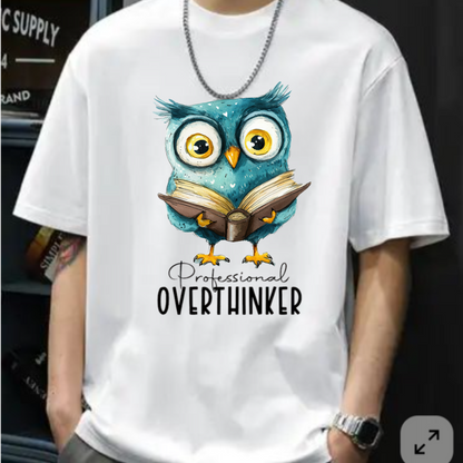 PROFESSIONAL OVERTHINKER UNISEX OVERSIZED T-SHIRT
