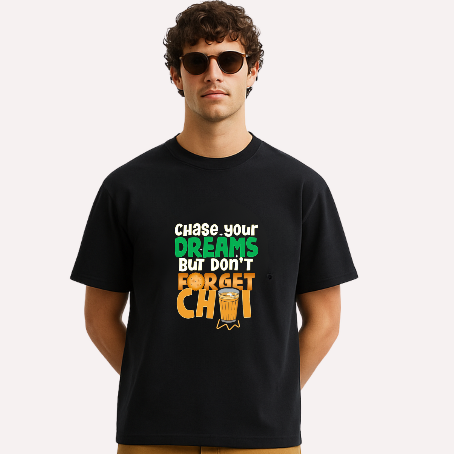 Chai Is Chai & Dreams Unisex Graphic Oversized T-Shirt