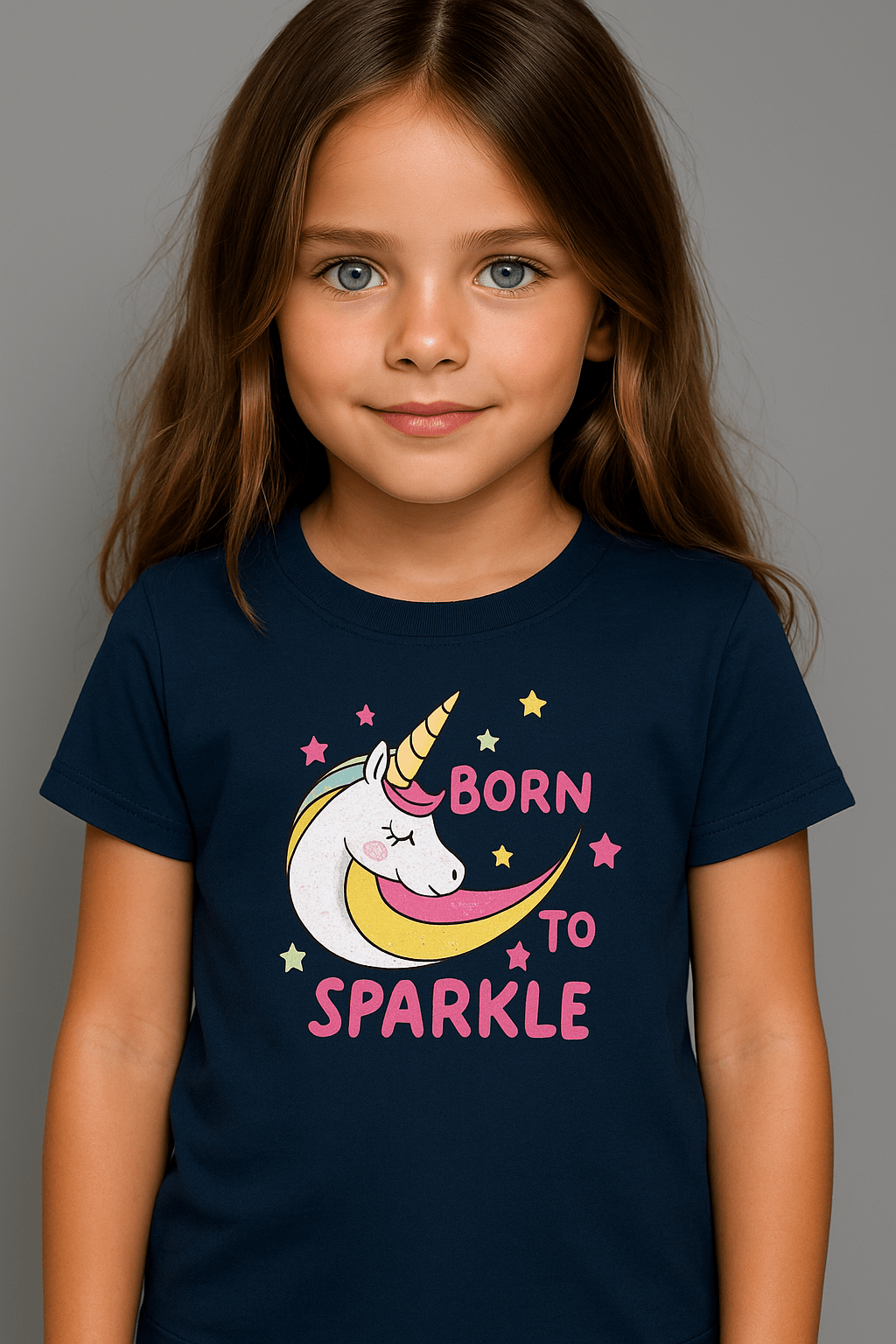 Girl's Crew Neck T-Shirt - Bellaor