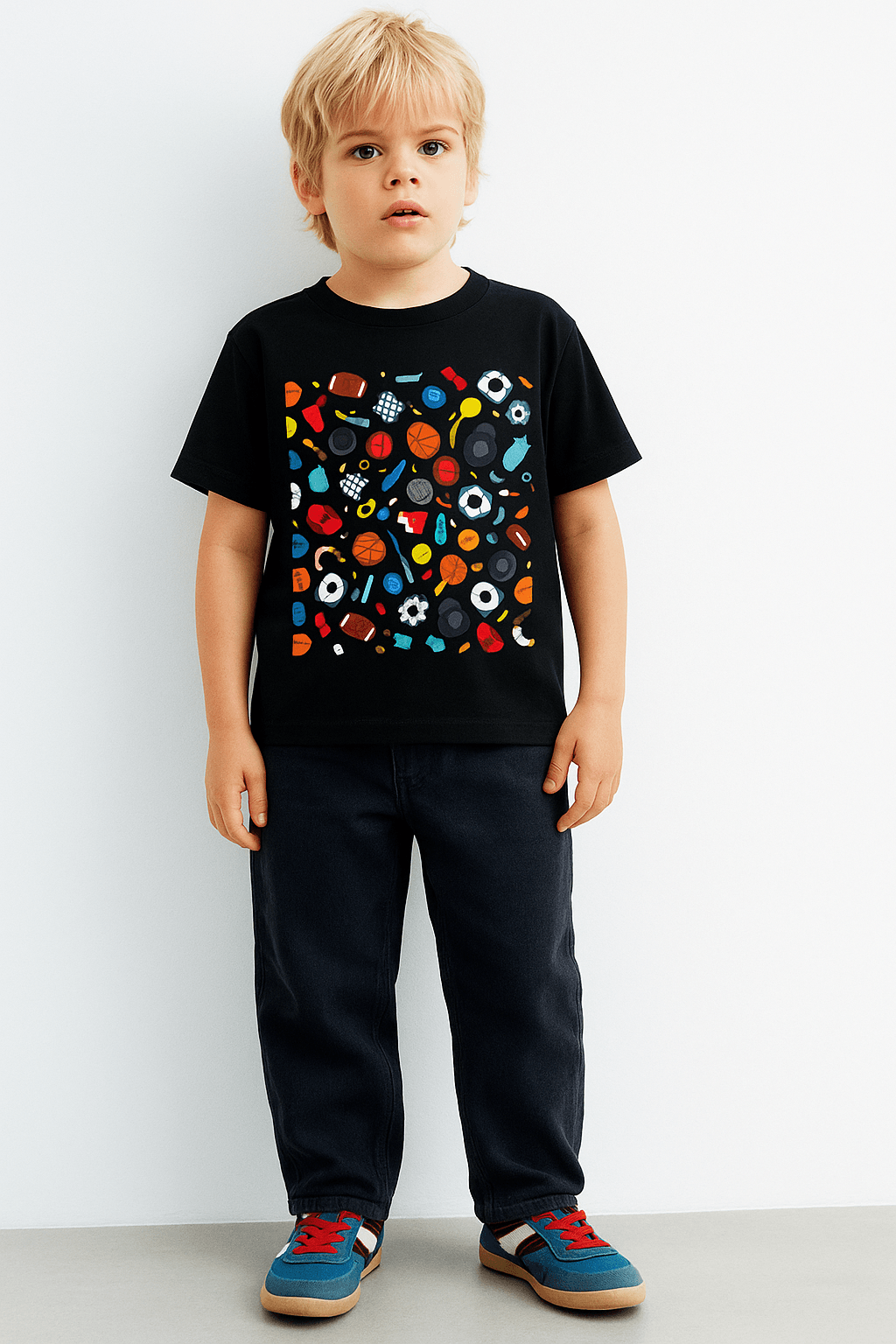 Boy's Crew Neck T-Shirt - Bellaor
