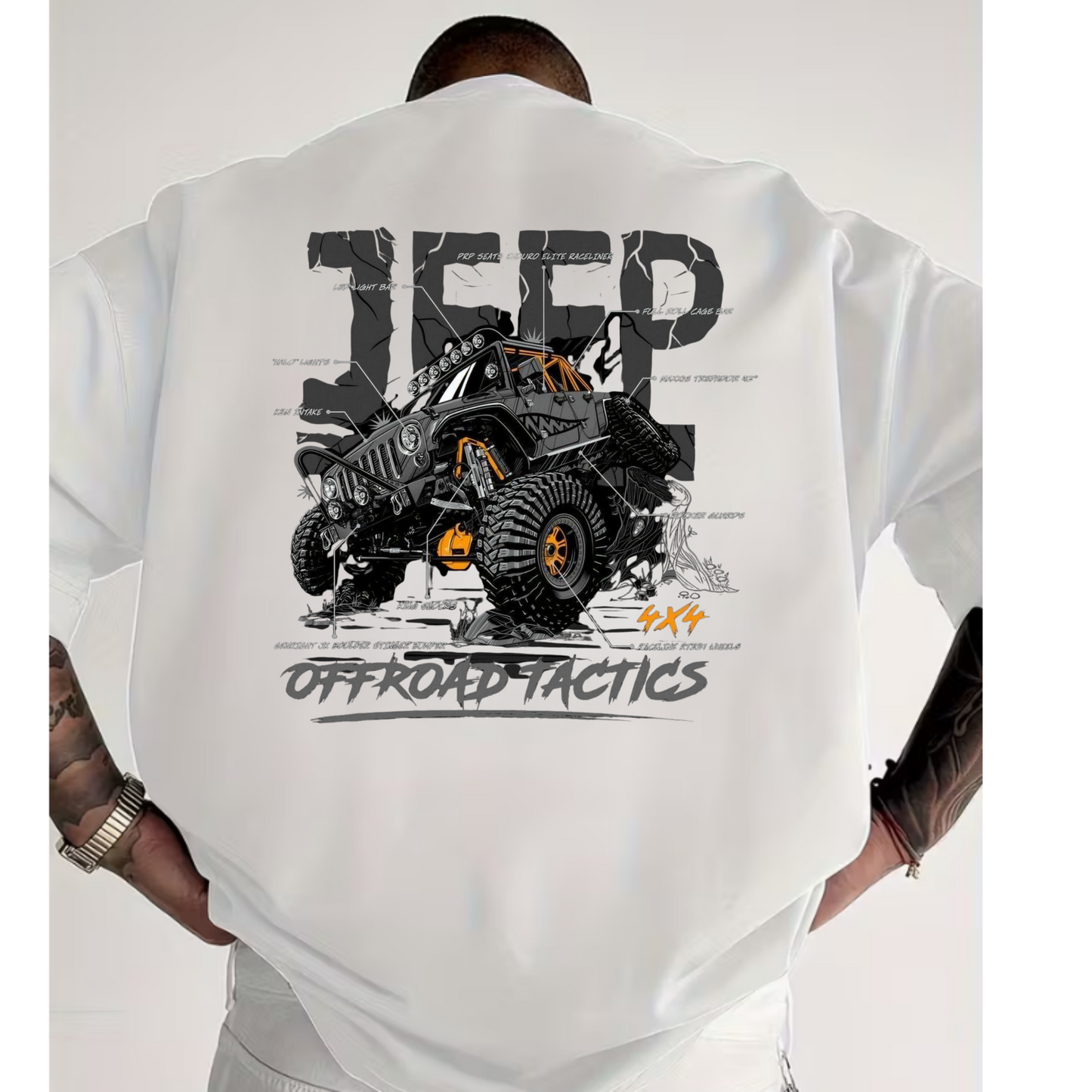 JEEP- Unisex Terry Oversized Tee
