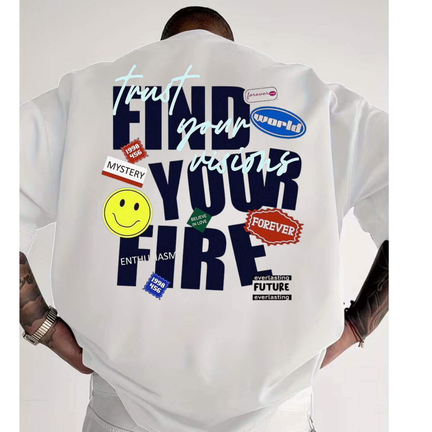 Find Your Fire Unisex Terry Oversized Tee