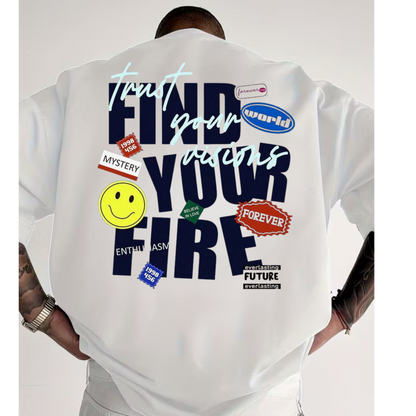 Find Your Fire Unisex Terry Oversized Tee