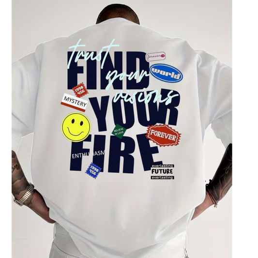 Find Your Fire Unisex Terry Oversized Tee