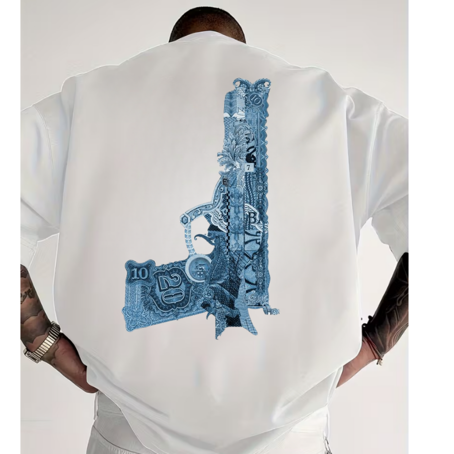 Money is Power- Unisex Terry Oversized Tee