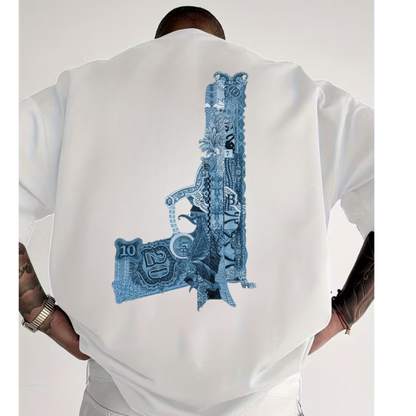 Money is Power- Unisex Terry Oversized Tee