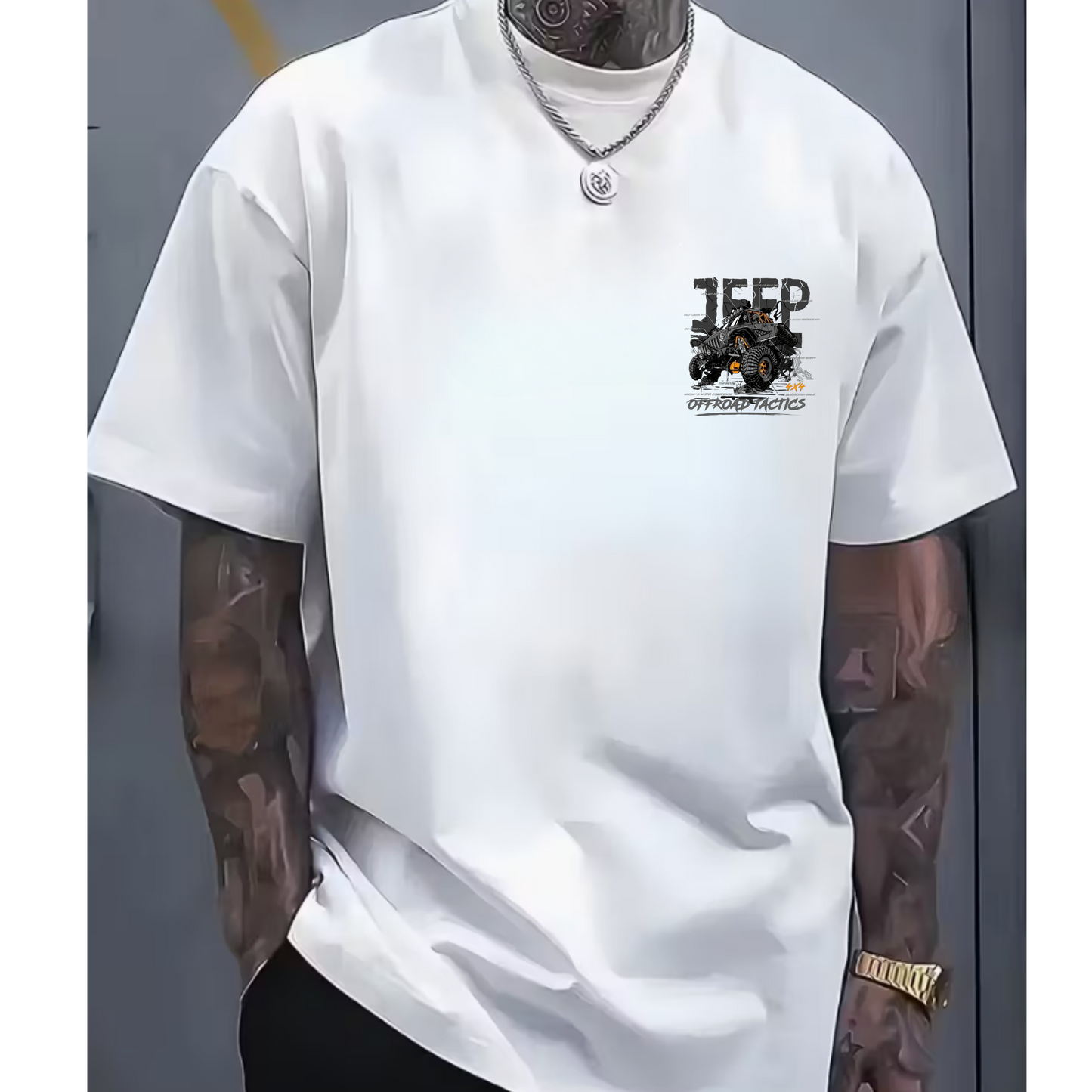 JEEP- Unisex Terry Oversized Tee