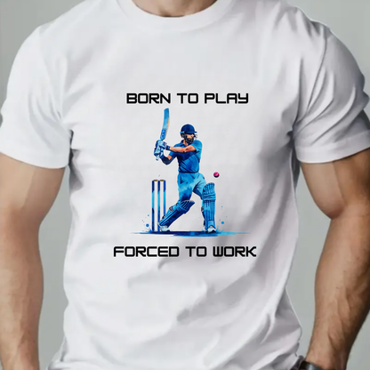BORN TO PLAY CLASSIC CREW T-SHIRT