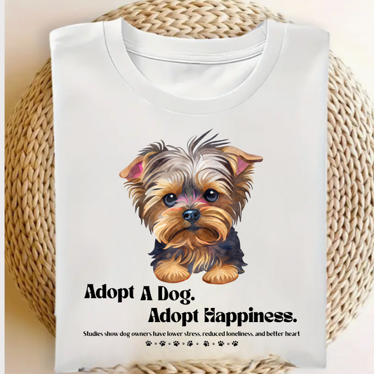 Adopt Happiness Unisex Classic Crew T-Shirt