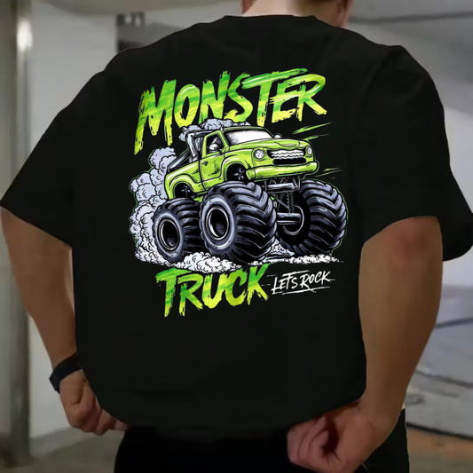 Monster Truck_ Unisex Terry Oversized Tee