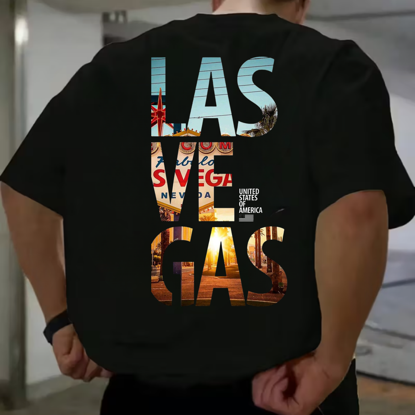 LAS VEGAS_ Unisex Terry Oversized Tee