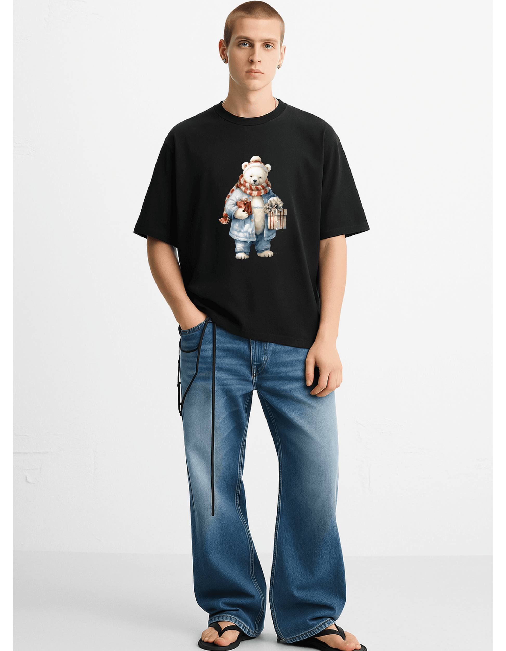 Unisex Terry Oversized Tee - Bellaor