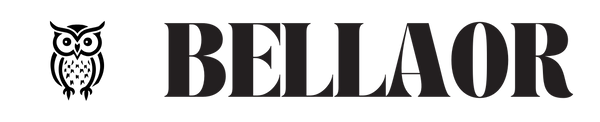 Bellaor logo with an owl icon on a white background