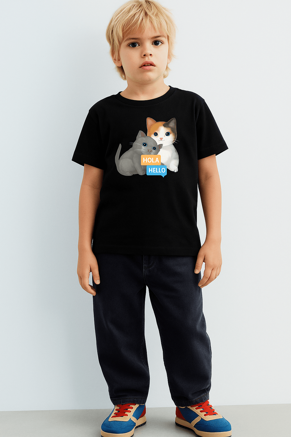 Boy's Crew Neck T-Shirt - Bellaor
