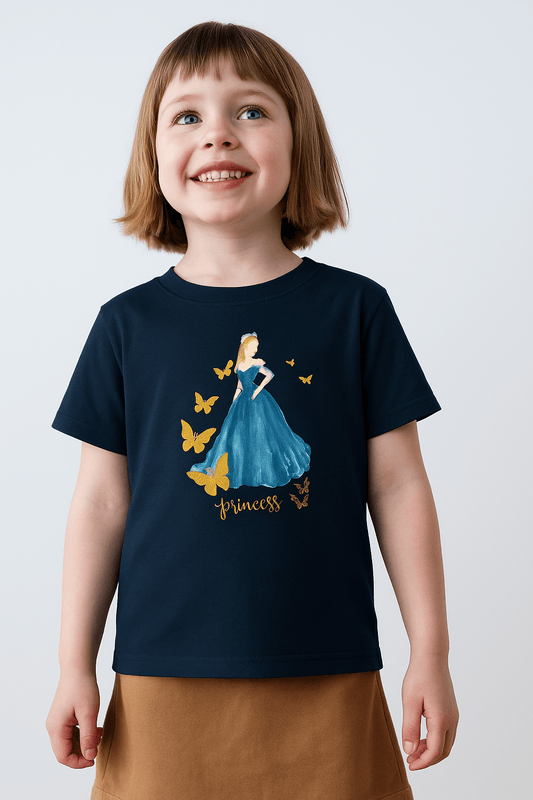 Girl's Crew Neck T-Shirt - Bellaor