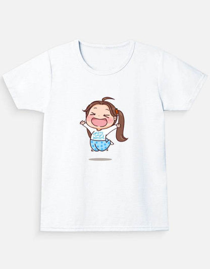 Girl's Crew Neck T-Shirt - Bellaor