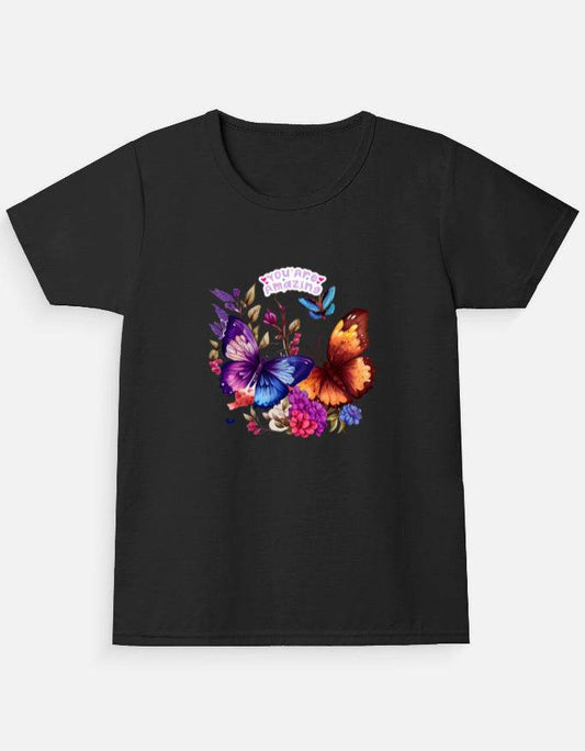 Girl's Crew Neck T-Shirt - Bellaor