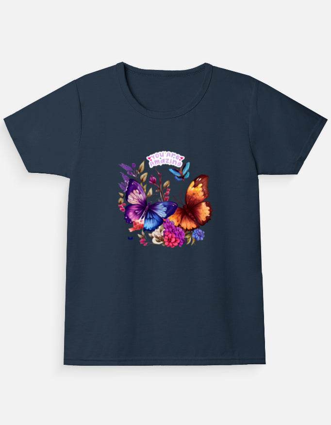 Girl's Crew Neck T-Shirt - Bellaor