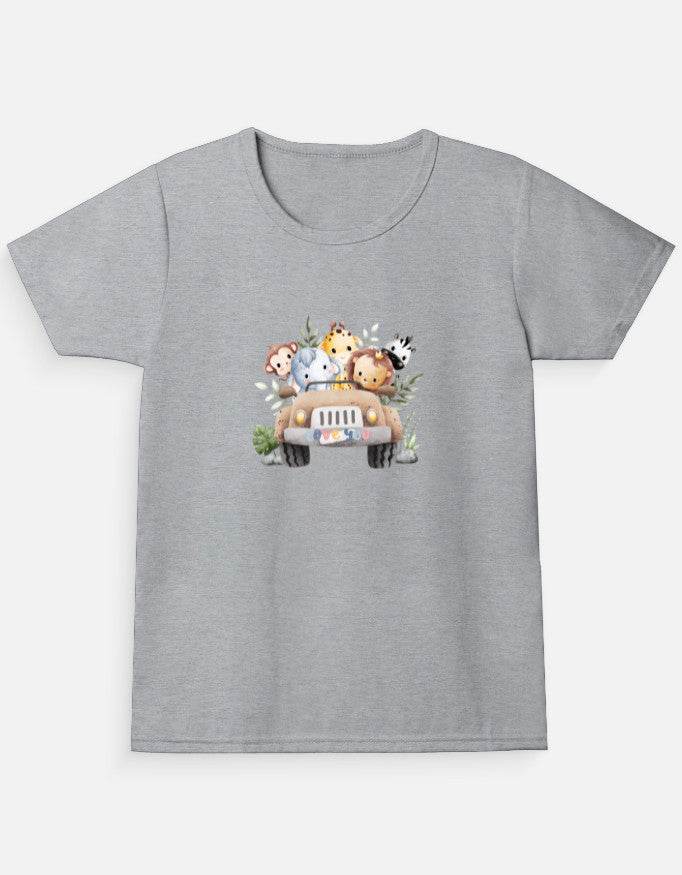 Girl's Crew Neck T-Shirt - Bellaor