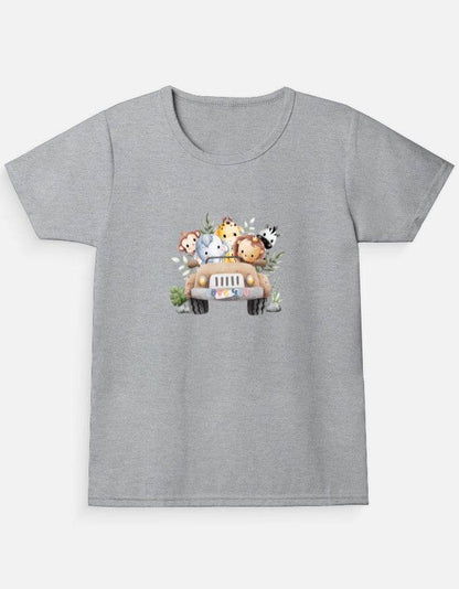 Girl's Crew Neck T-Shirt - Bellaor