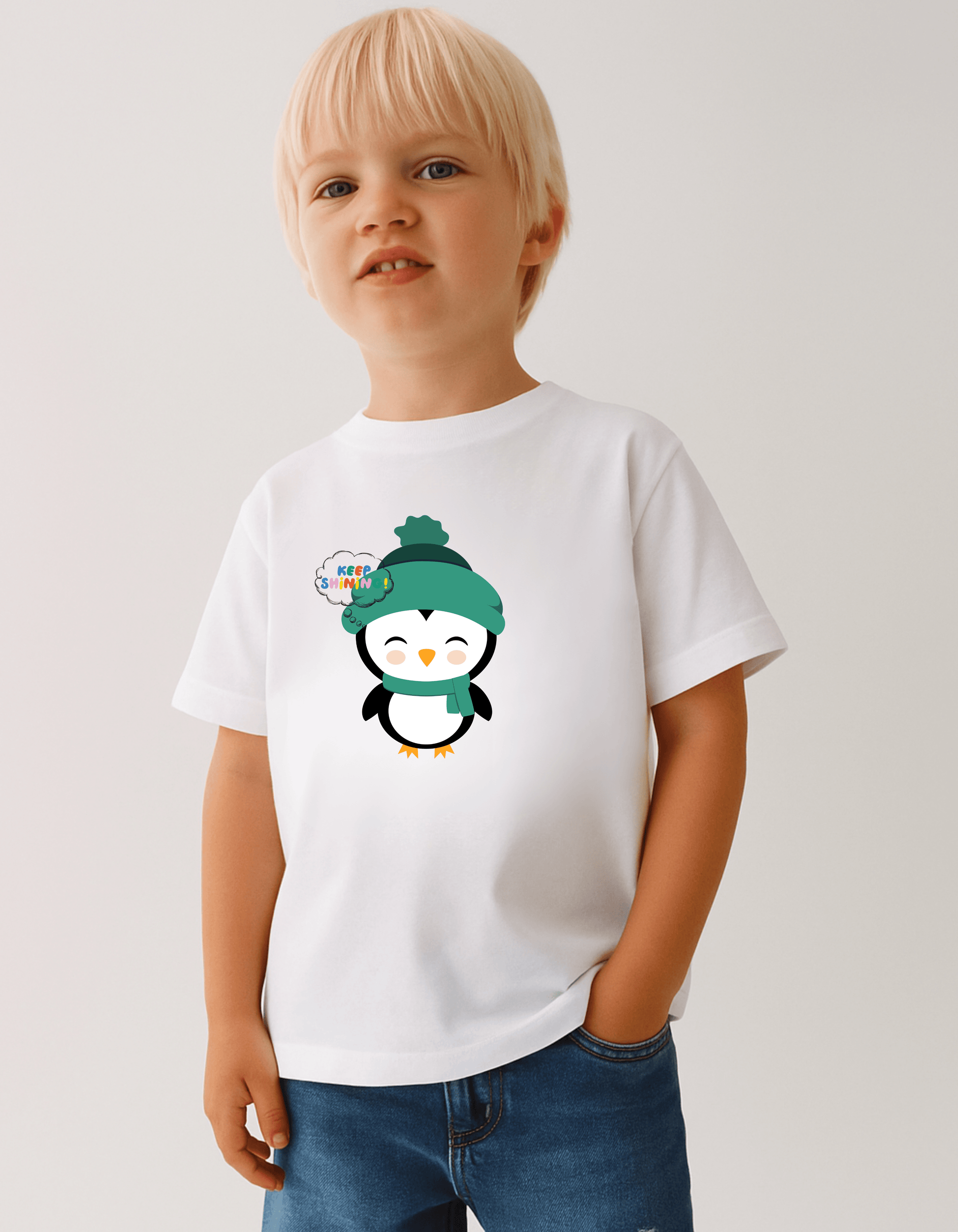 Girl's Crew Neck T-Shirt - Bellaor